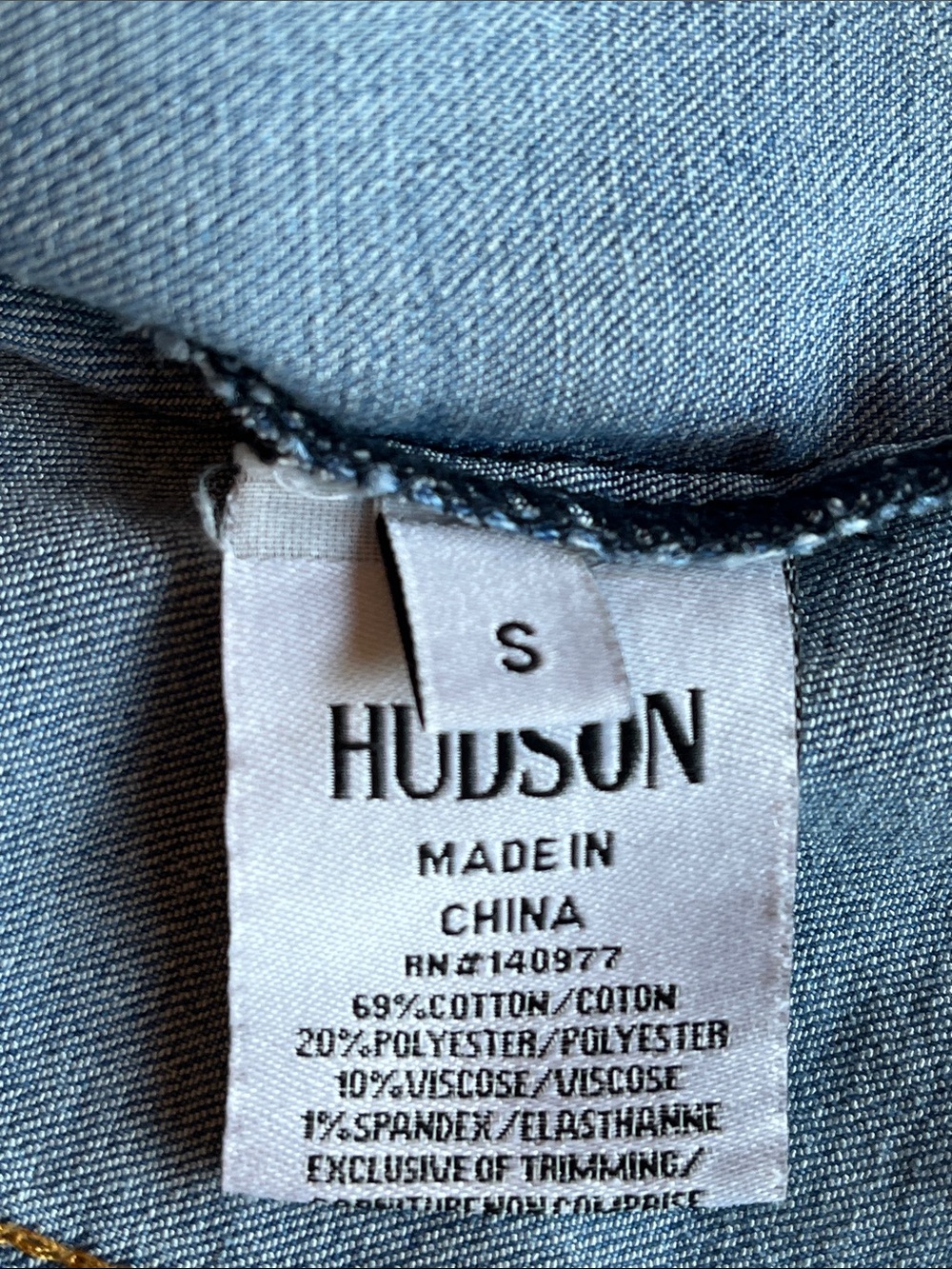 Hudson Jeans Kids Classic Medium Blue Denim Jacket - Picture 6 of 12